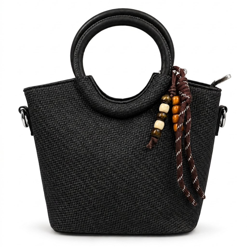 Balvencia Raven Woven Tote Bag