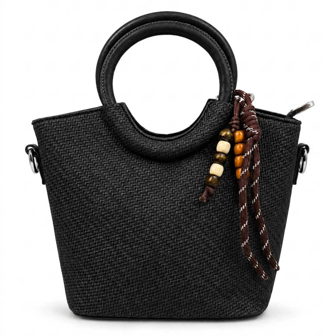Balvencia Raven Woven Tote Bag