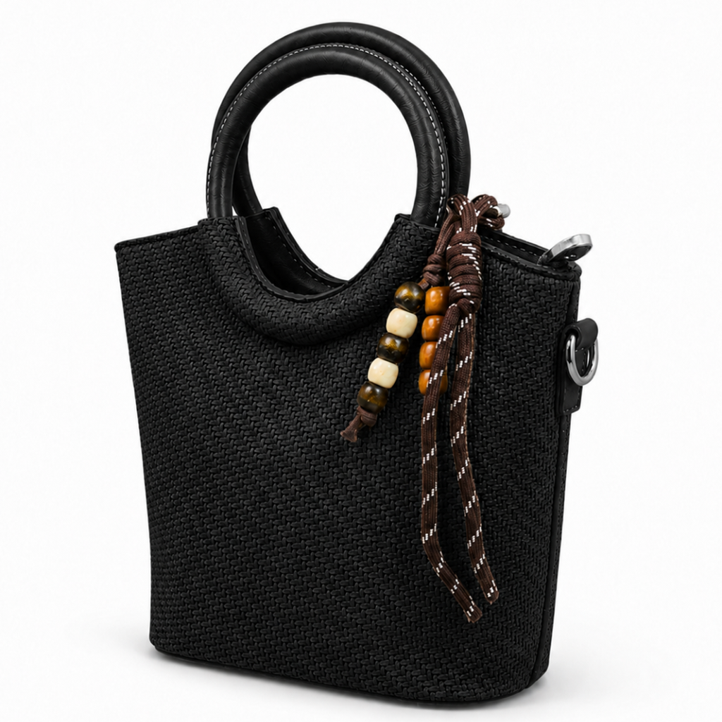 Balvencia Raven Woven Tote Bag