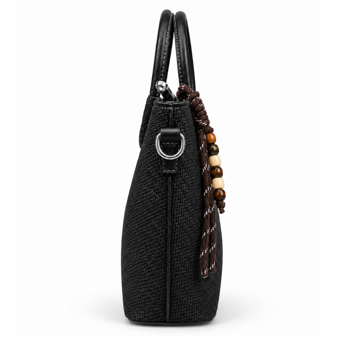 Balvencia Raven Woven Tote Bag