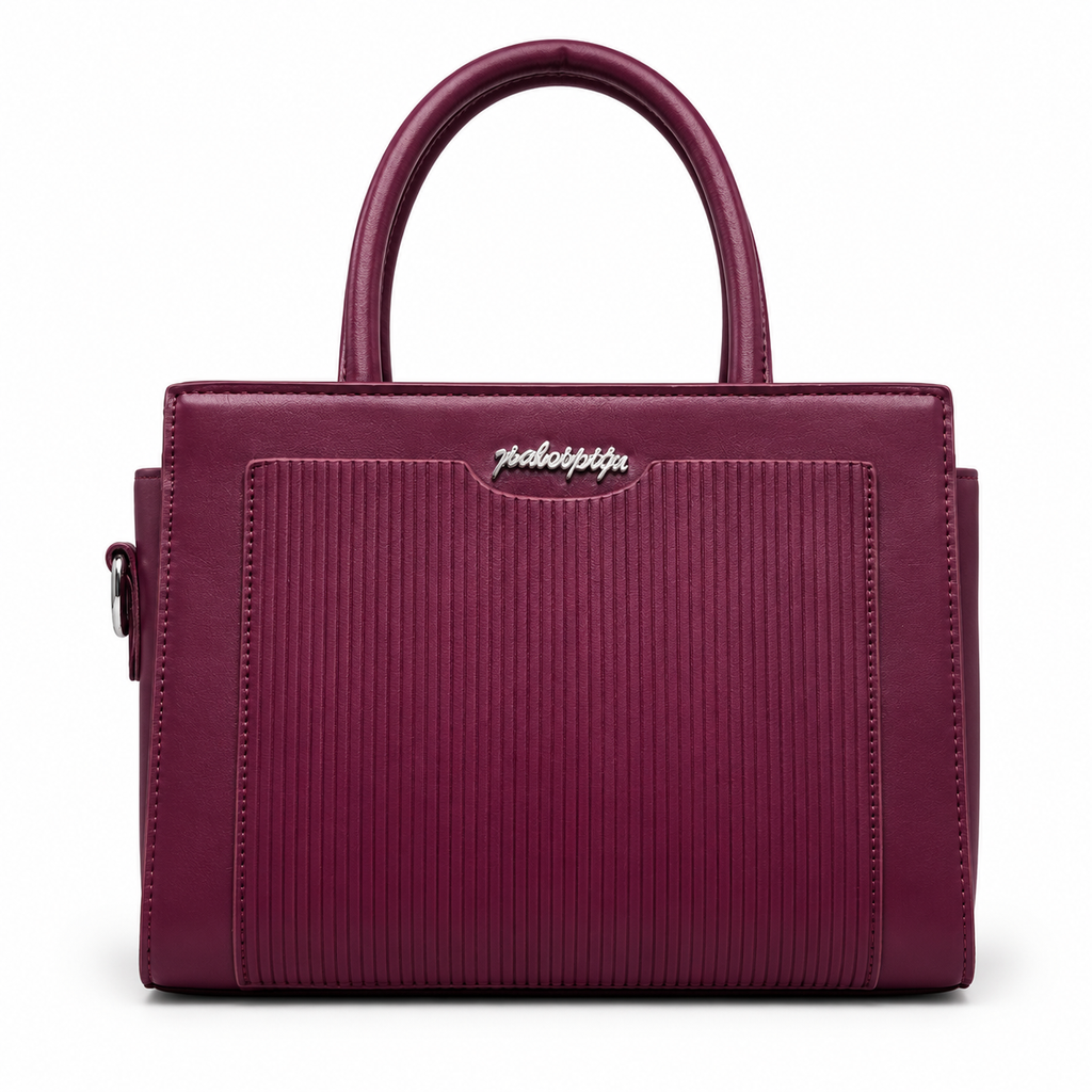 Balvencia Merlot Structured Handbag