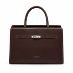 Balvencia Espresso Structured Tote Bag