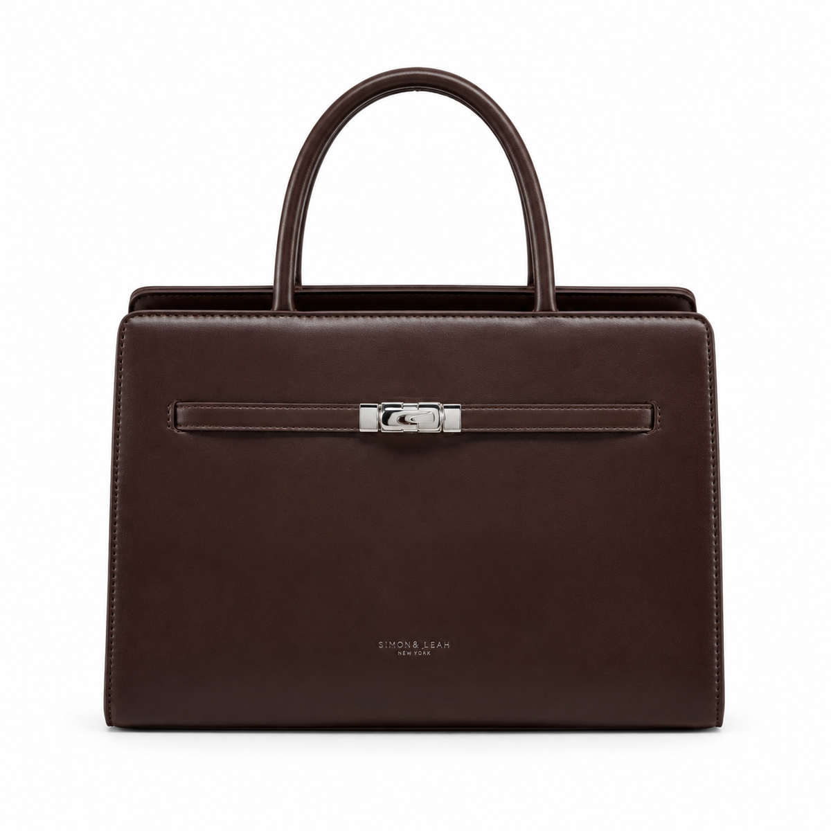 Balvencia Espresso Structured Tote Bag