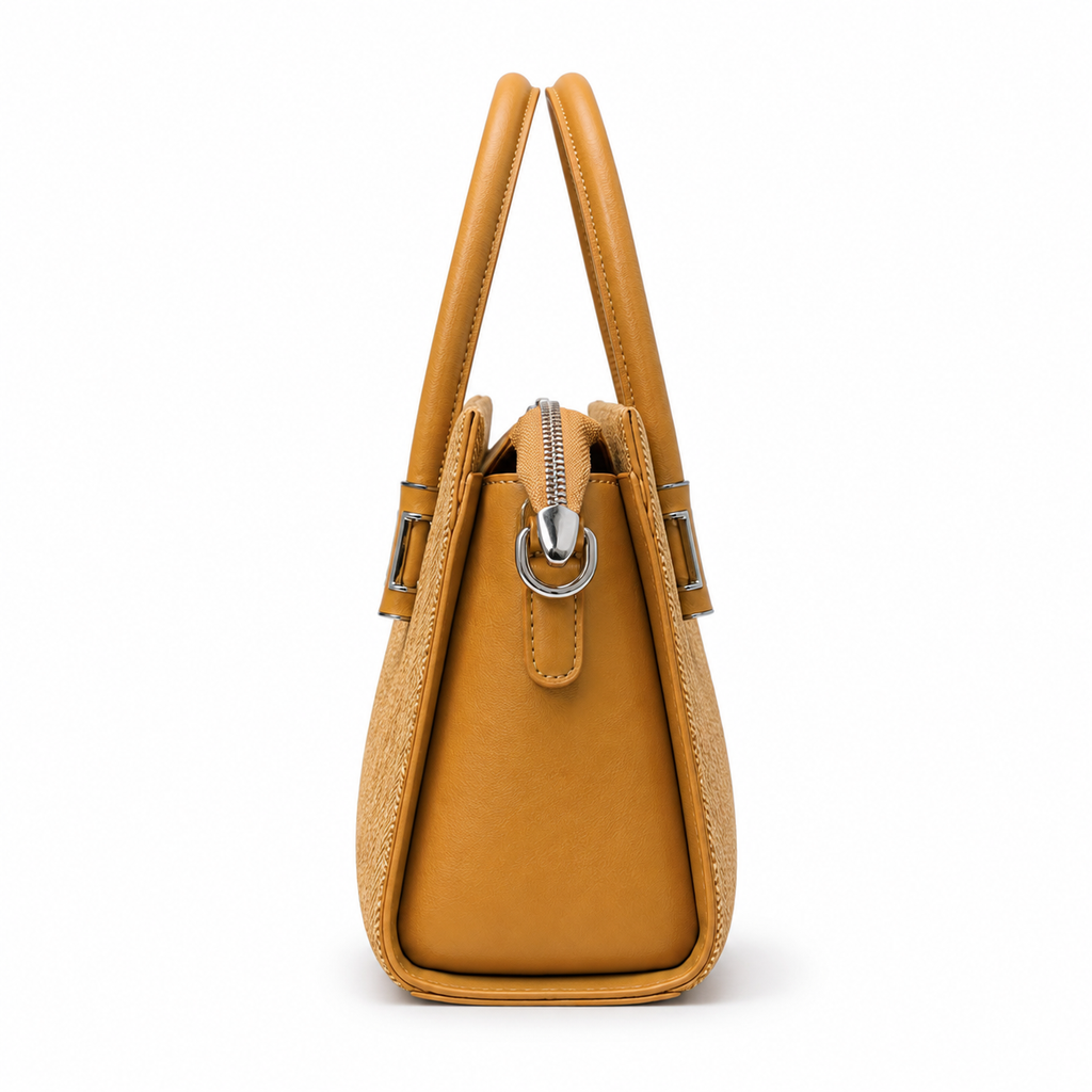 Balvencia Honey Weave Structured Tote Bag