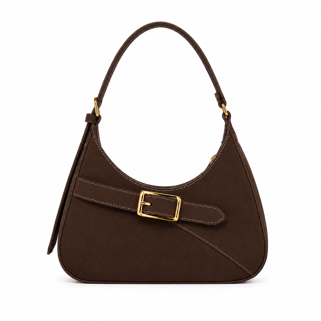 Balvencia Elara Buckle Shoulder Bag