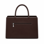 Balvencia Espresso Structured Tote Bag
